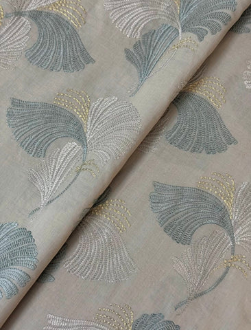 Fabareeze Grey 3 PC Lawn Embroidered