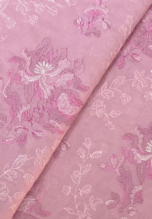 Fabareeze Pink 3 PC Lawn Embroidered