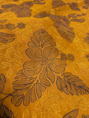 Fabareeze Mustard 3 PC Lawn Embroidered