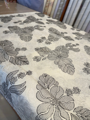 Fabareeze White 3 PC Lawn Embroidered