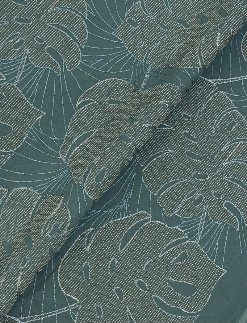 Fabareeze Green 3 PC Lawn Embroidered