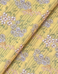 Fabareeze Yellow 3 PC Lawn Embroidered