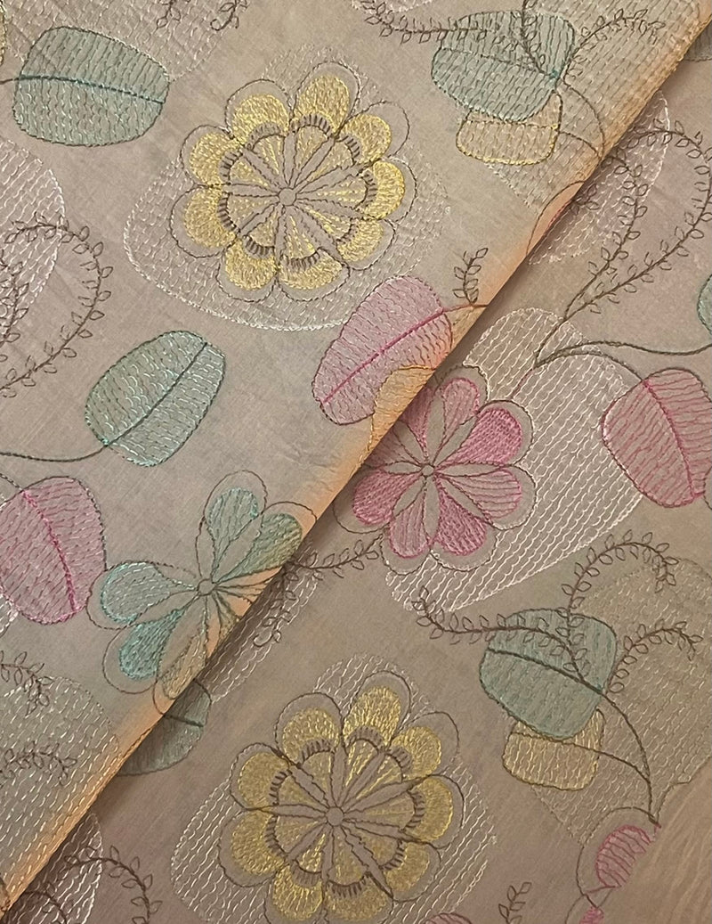 Fabareeze Beige 3 PC Lawn Embroidered