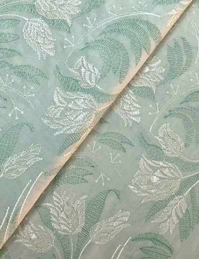 Fabareeze Green 3 PC Lawn Embroidered