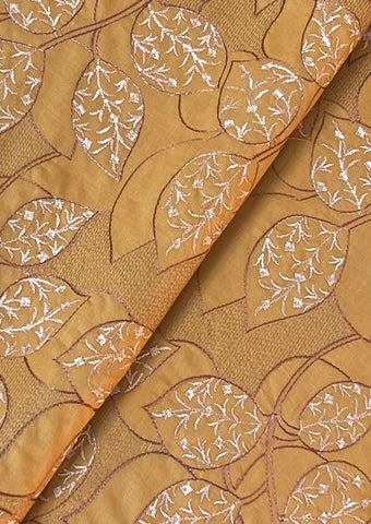 Fabareeze Mustard 3 PC Lawn Embroidered