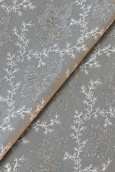Fabareeze Grey 3 PC Lawn Embroidered
