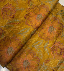 Fabareeze Mustard 3 PC Lawn Embroidered