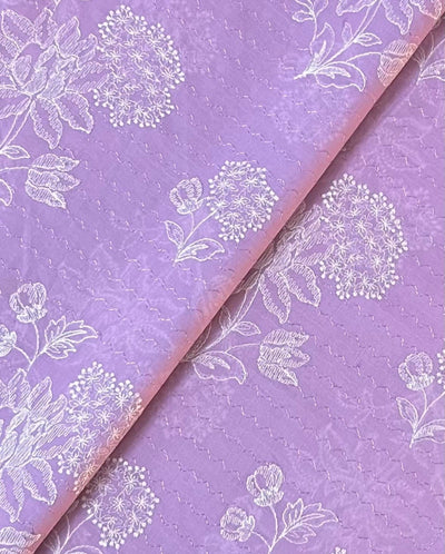 Fabareeze Purple 3 PC Lawn Embroidered