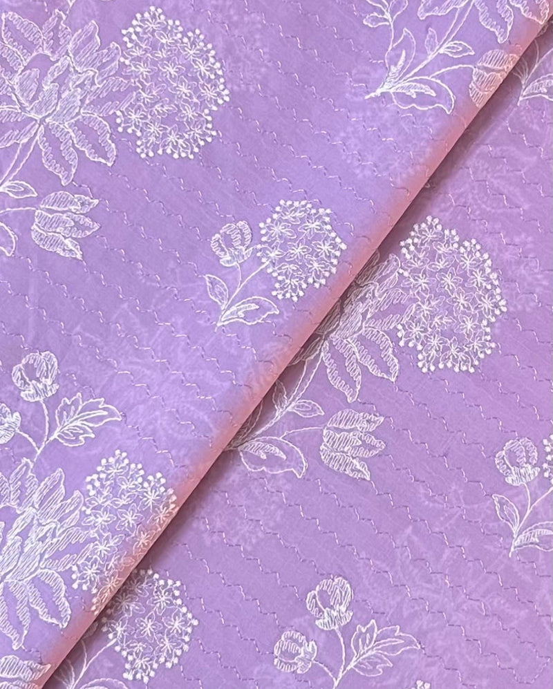 Fabareeze Purple 3 PC Lawn Embroidered