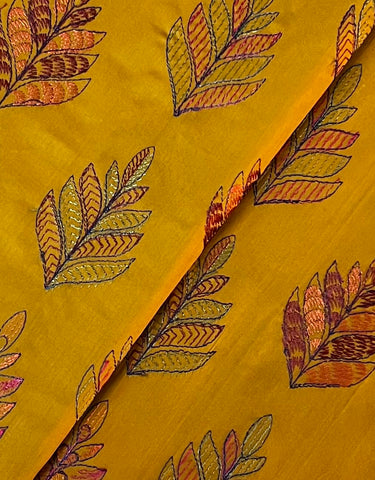 Fabareeze Mustard 3 PC Lawn Embroidered