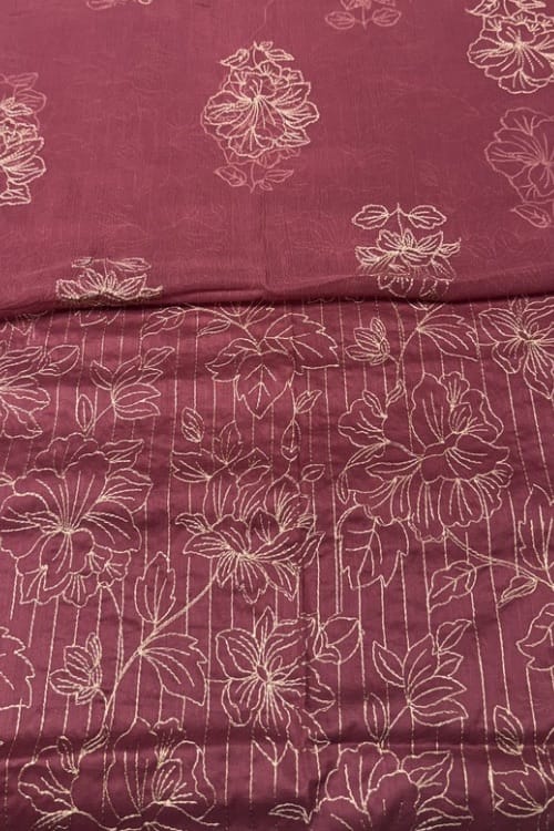 Fabareeze Maroon 3 PC Lawn Embroidered