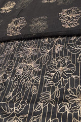 Fabareeze Black 3 PC Lawn Embroidered