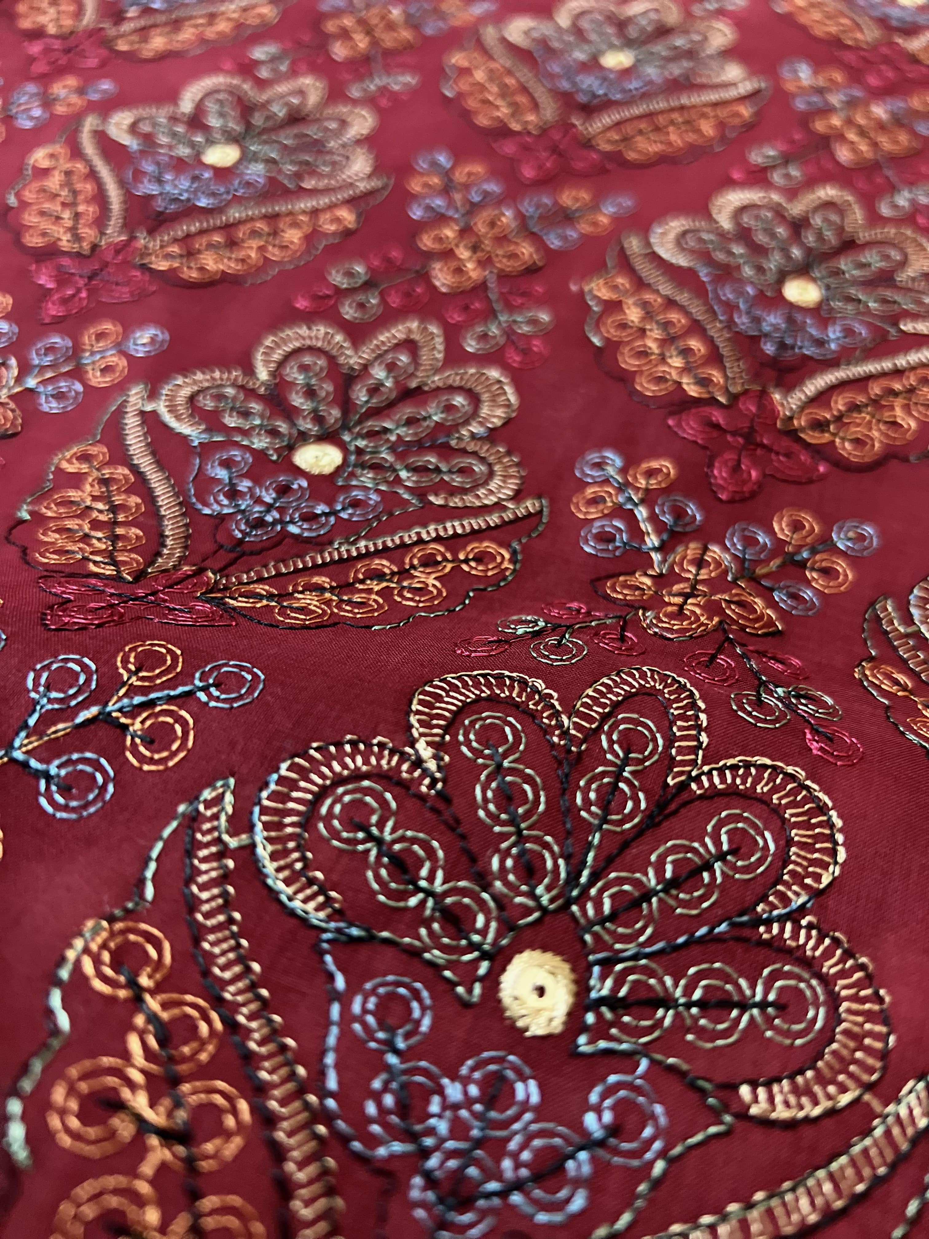 Fabareeze Red 3 PC Lawn Embroidered