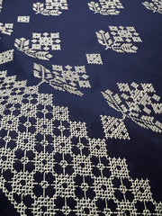 Fabareeze Navy blue 3 PC Lawn Embroidered