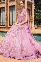 Fabareeze Purple 3 PC Lawn Embroidered