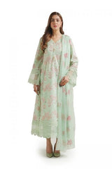 Fabareeze Green 3 PC Lawn Embroidered