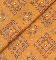 Fabareeze Orange 3 PC shishakari Embroidered