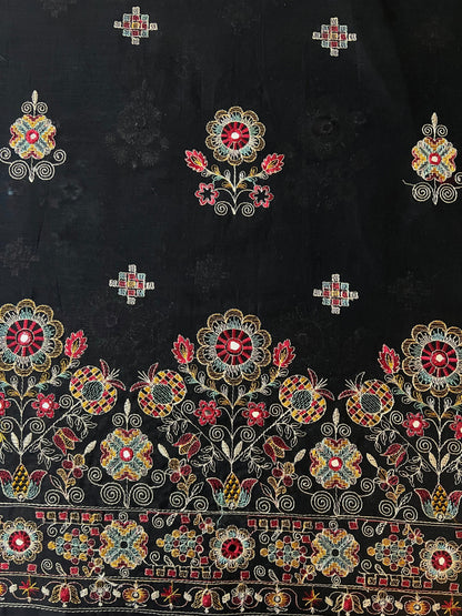 Fabareeze Black 3 PC shishakari Embroidered