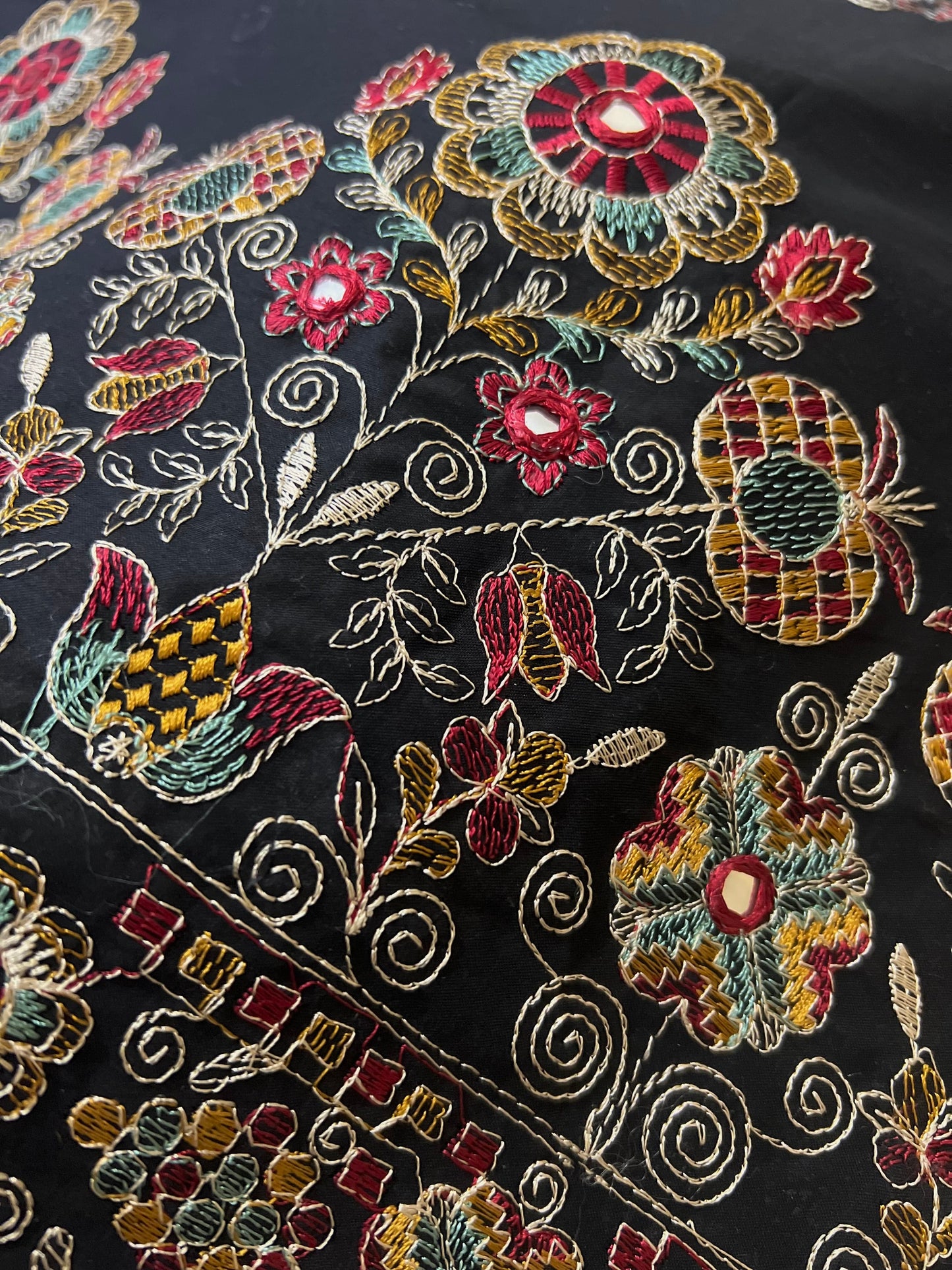 Fabareeze Black 3 PC shishakari Embroidered