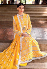 Fabareeze Yellow 3 PC Swiss Lawn Embroidered