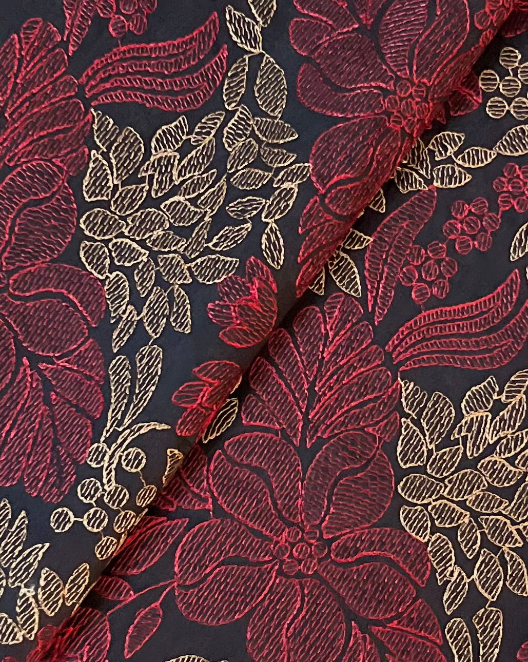 Black Embroidered Lawn