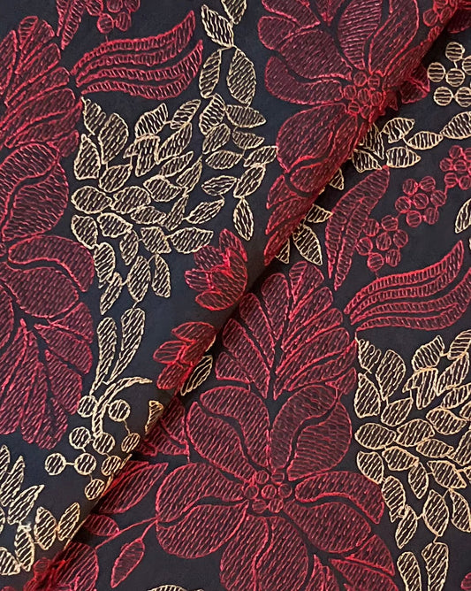 Black Embroidered Lawn (Unstitched)