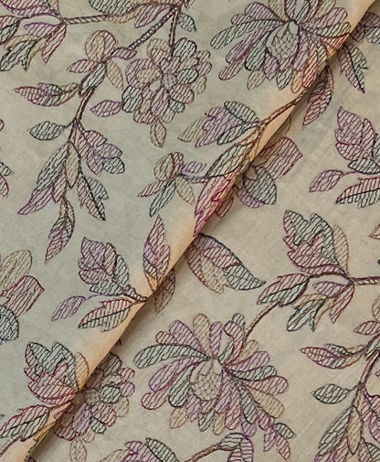 Beige Embroidered Lawn