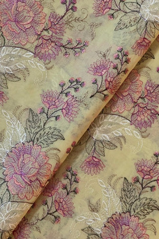 3 PC Swiss Lawn Embroidered