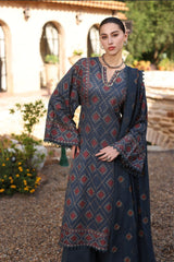 3 PC Embroidered Karandi