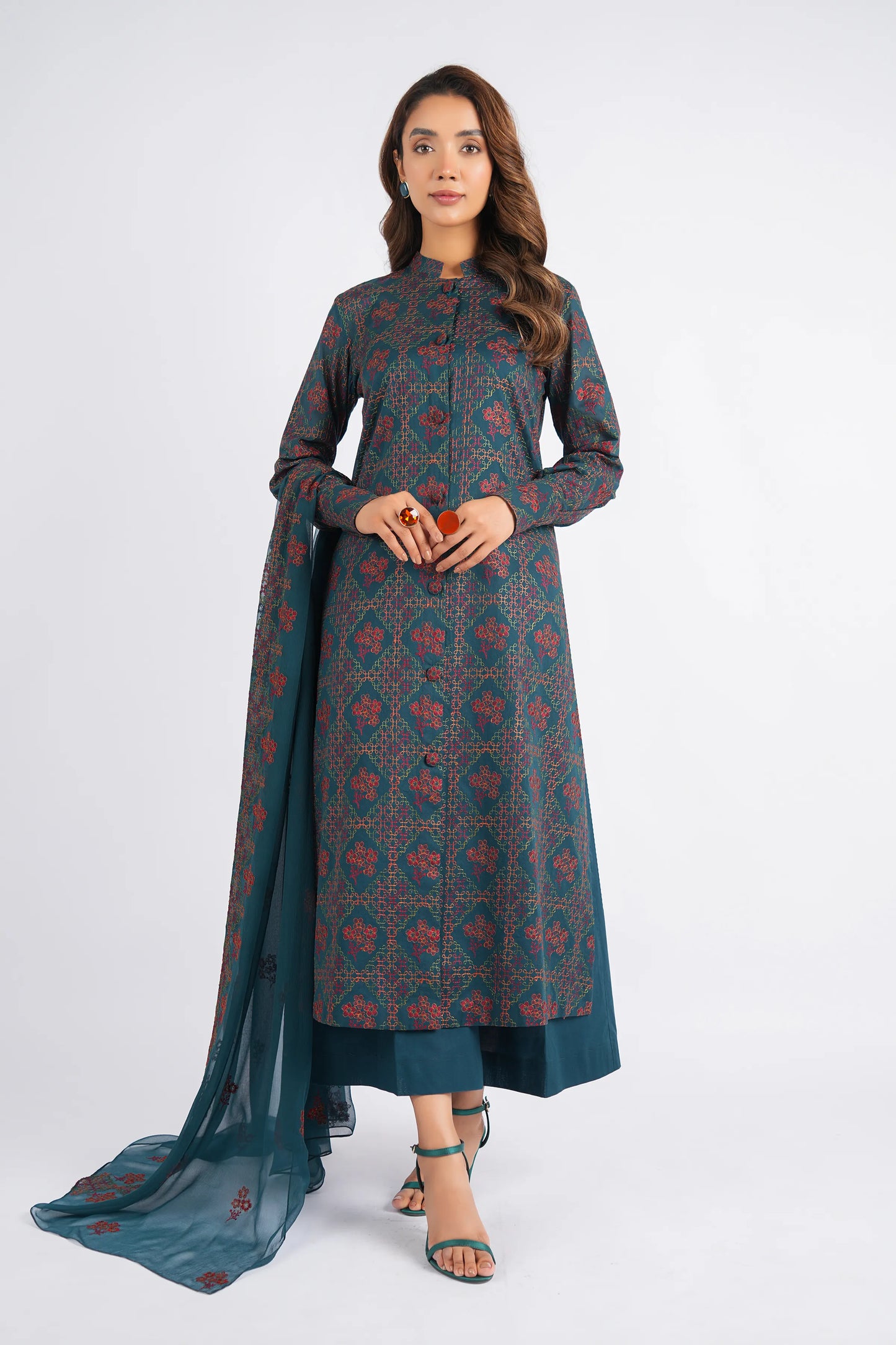Zinc Embroidered Lawn
