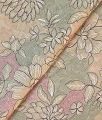 Beige Embroidered Lawn (Unstitched)