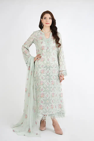 3 PC Cutworkari Embroidered