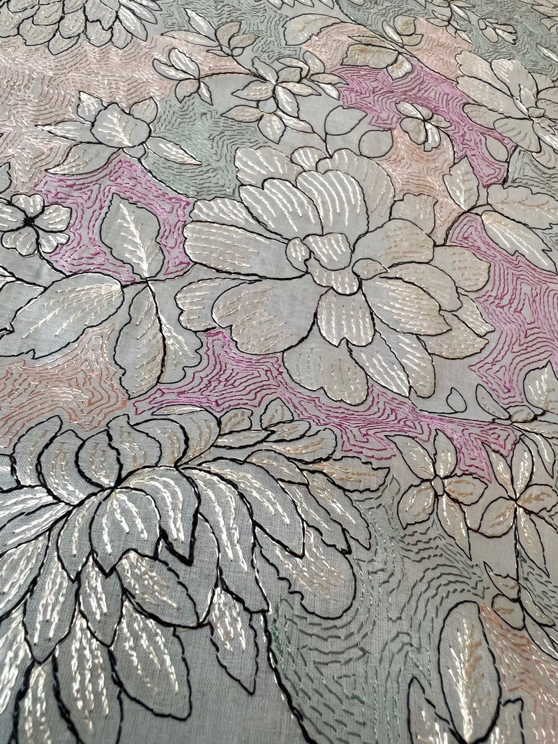 Grey Embroidered Lawn (Unstitched)
