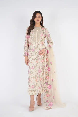 3 PC Embroidered Karandi