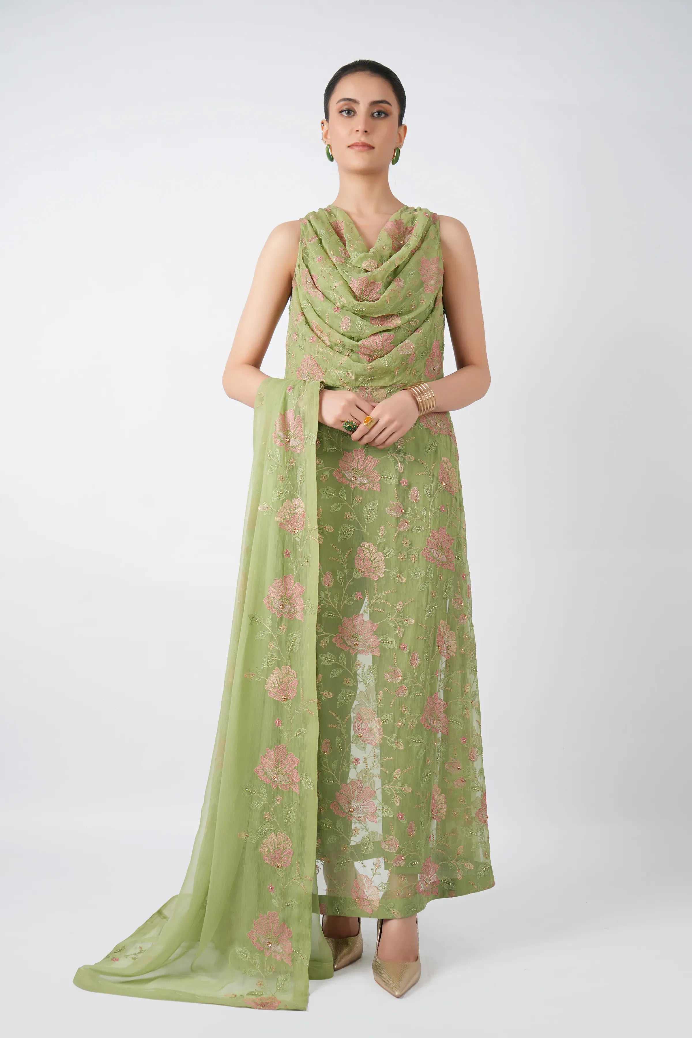 Fabareeze Green Classic Floral