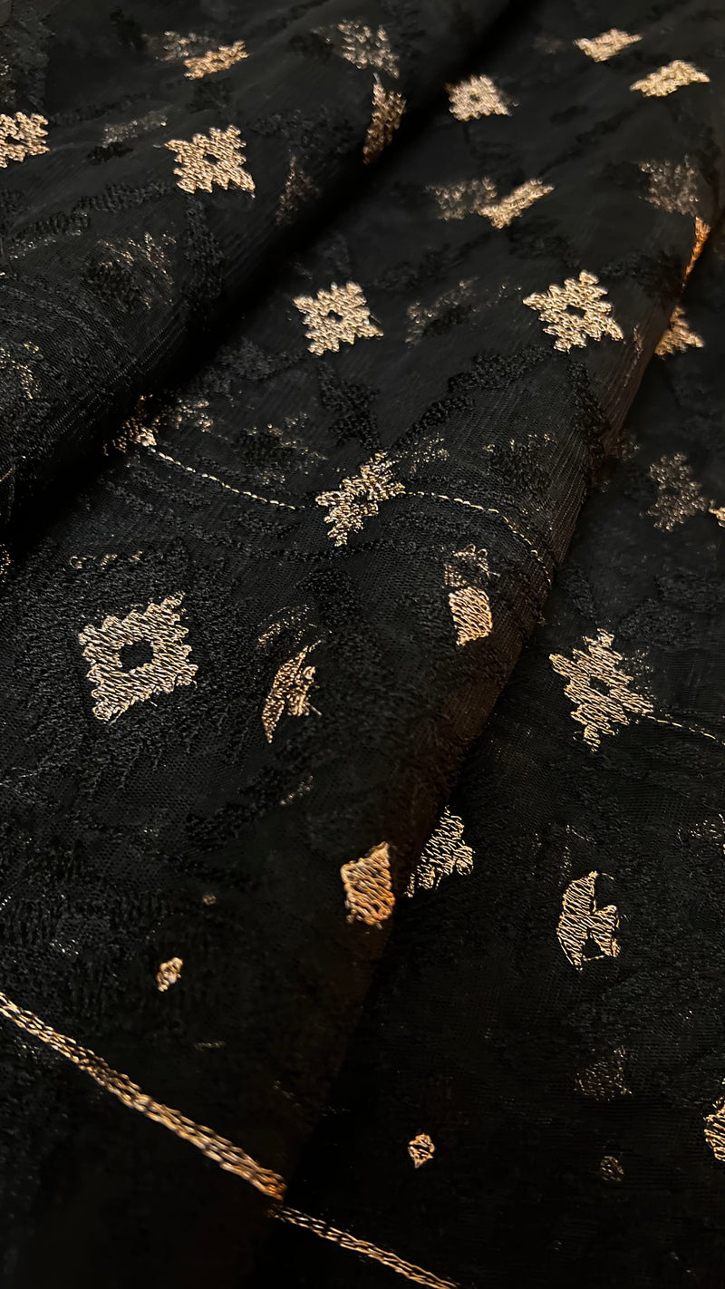 Fabareeze Black Dhakai jamdani