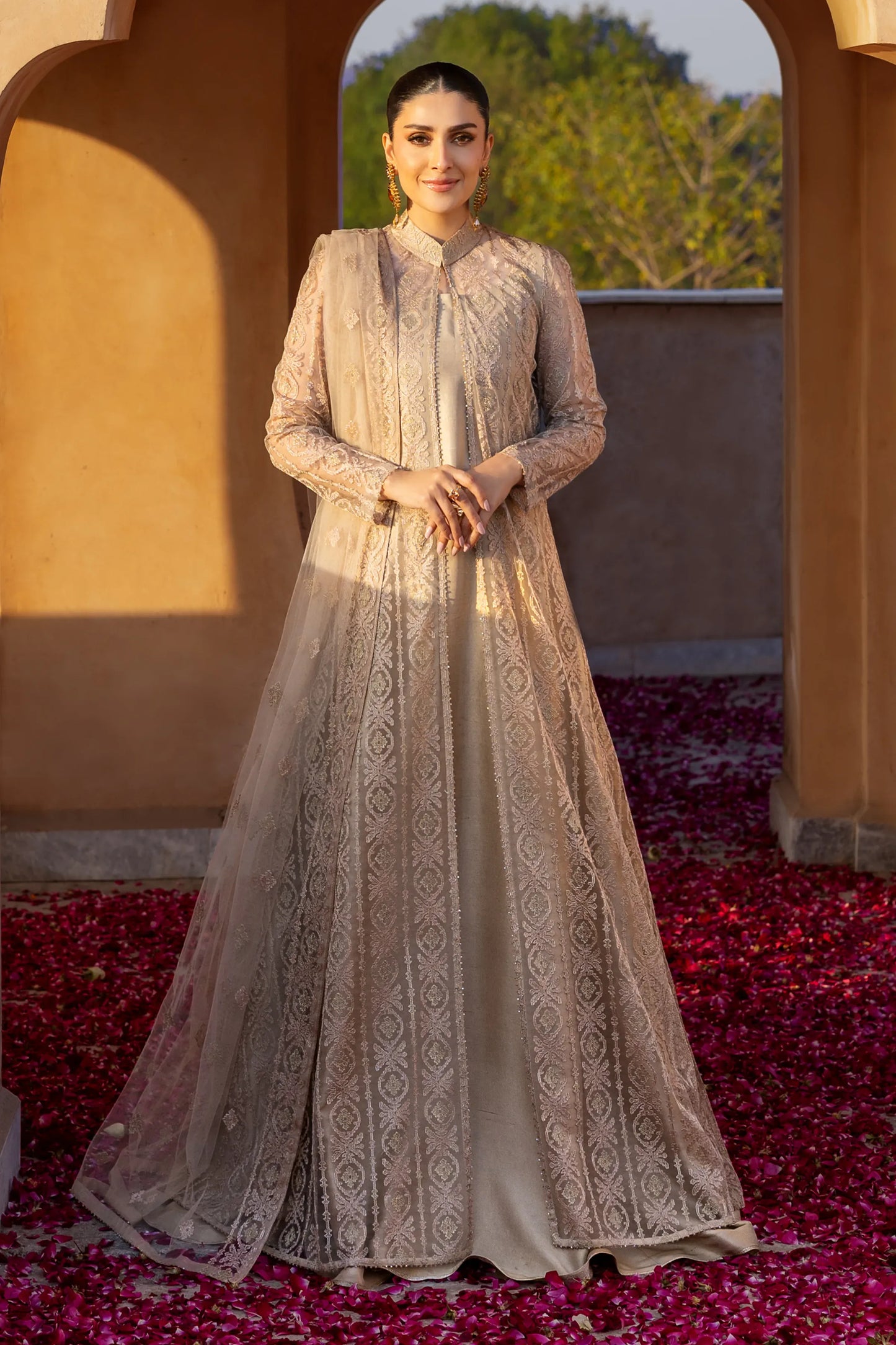 Fabareeze Beige Jamdani