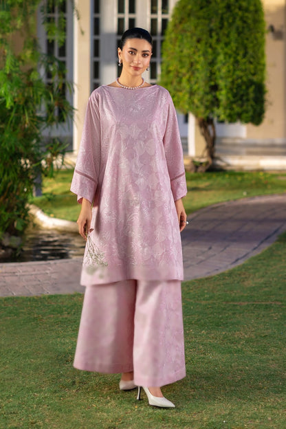 Fabareeze Powder Pink 3 PC Embroidered Lawn