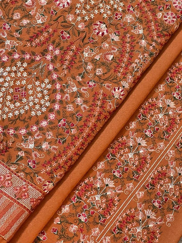 Fabareeze Rust Persian rug Shawl Set