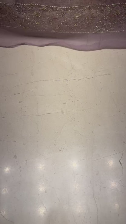 Taupe Luxury Formal Chiffon - fabric video