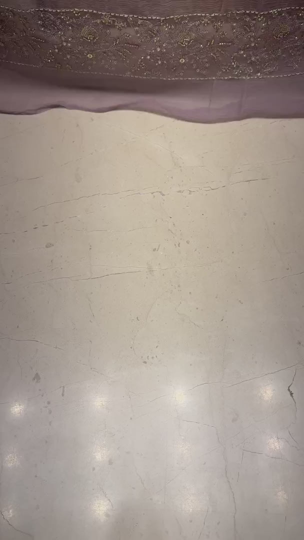 Taupe Luxury Formal Chiffon - fabric video