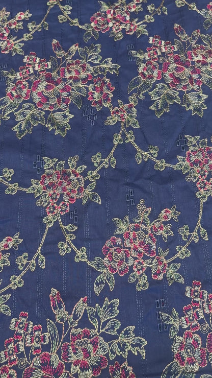 Navy Blue Chikankari Embroidered lawn suit video