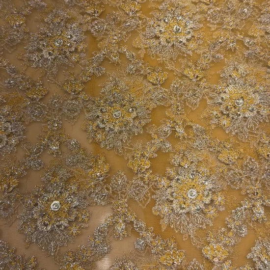Yellow Fancy Net Hand Embellished video
