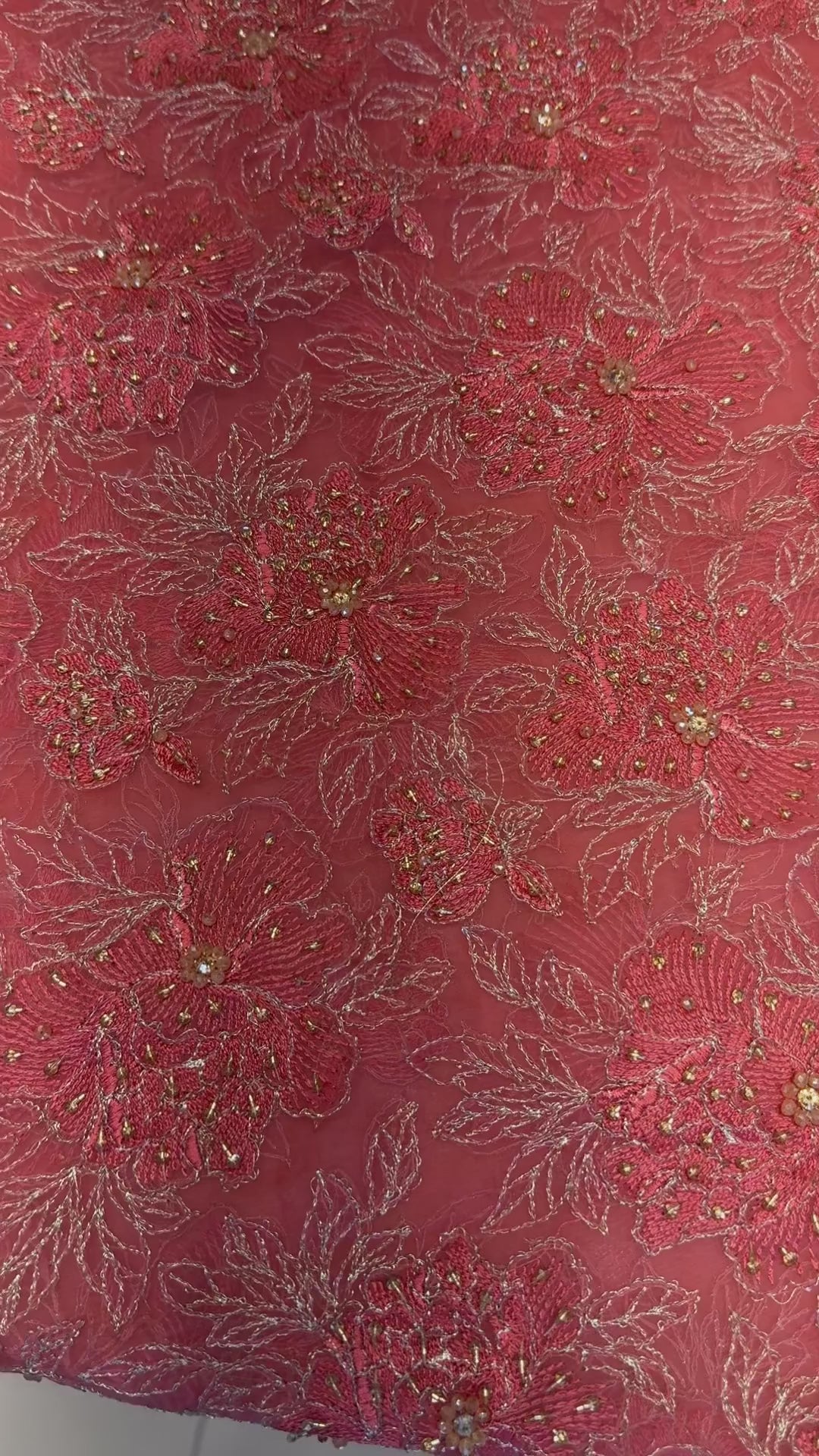 Orange Fancy Chiffon Hand Embellished video