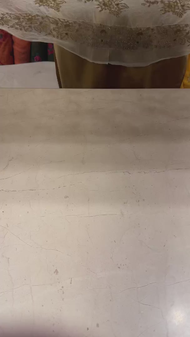 Ivory Luxury Formal Chiffon - fabric video