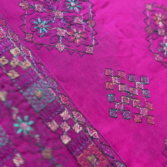 Fabareeze Fuchsia Pink Embroidered Lawn video