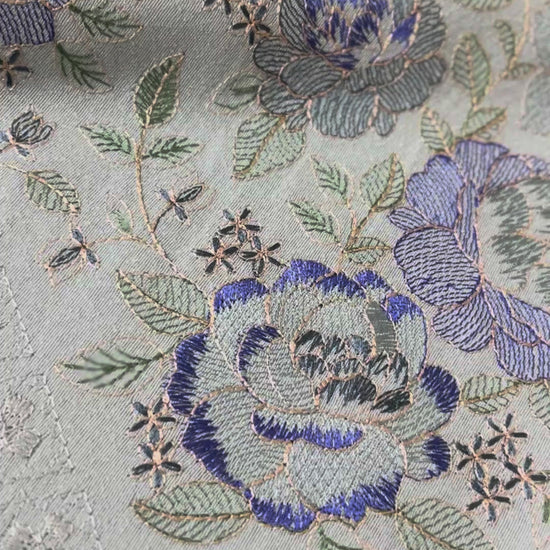 Fabareeze Ice Blue Embroidered Karandi video