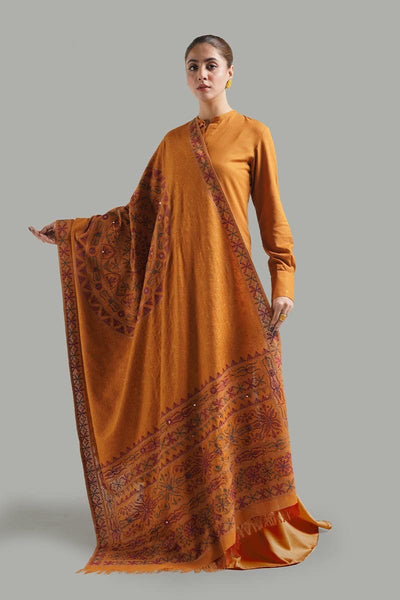 Fabareeze Golden Rangoli Shawl