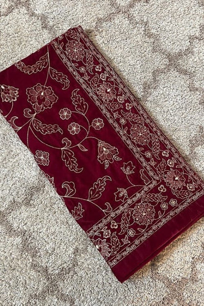 Fabareeze Maroon Star Dust Velvet