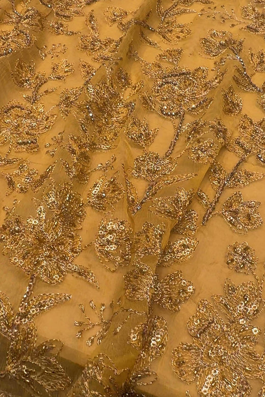 Yellow Luxury Formal Chiffon